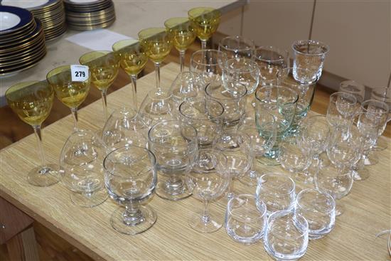 A group of assorted glasses